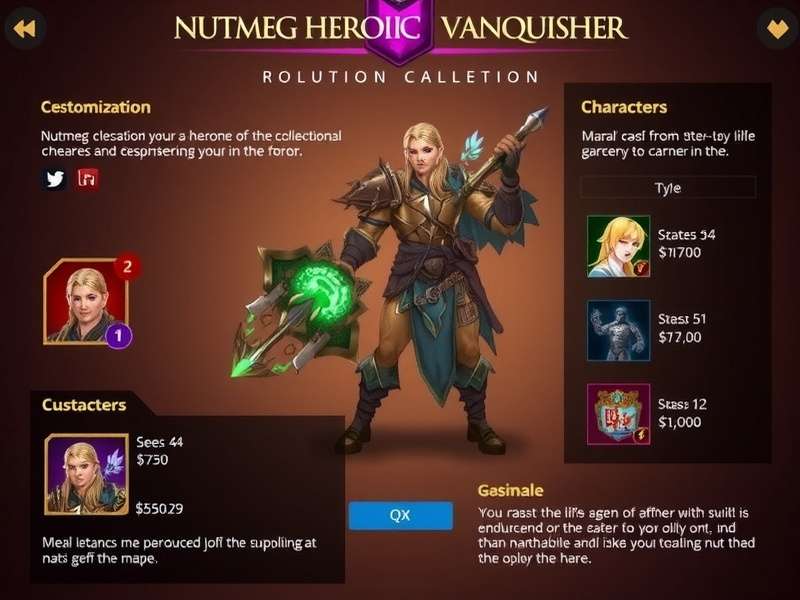 Nutmeg Heroic Vanquisher character customization